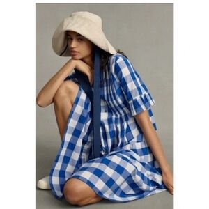 WHIT TWO plaid Midi Dress